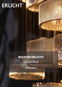 Lighting Catalogue Cover page. Luxury bespoke decorative lighting
